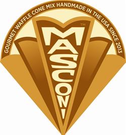 Masconi artisan waffle cone mix — handmade in the USA